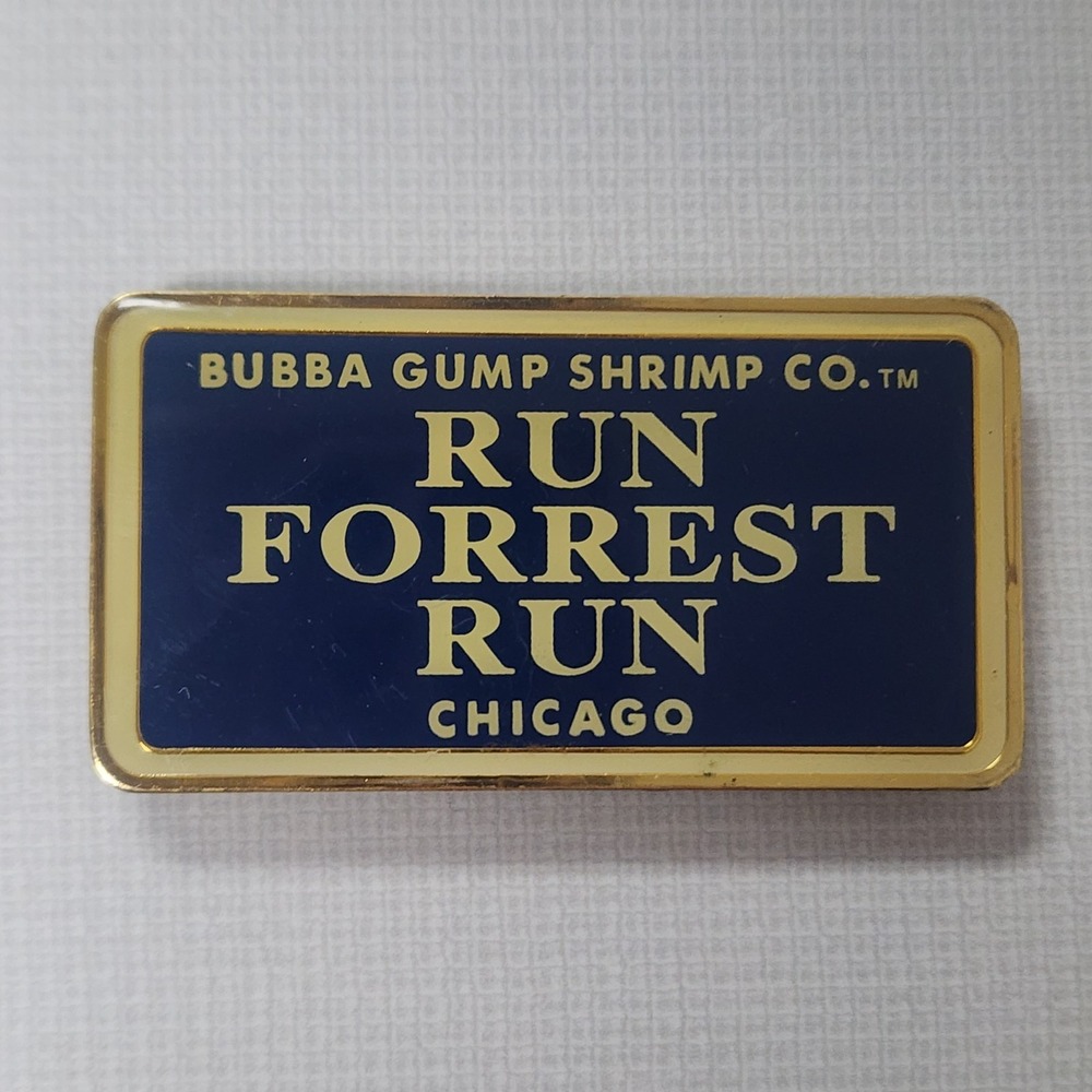 Vtg 1998 Bubba Gump Shrimp Company Restaurant Chicago, IL Souvenir Fridge Magnet